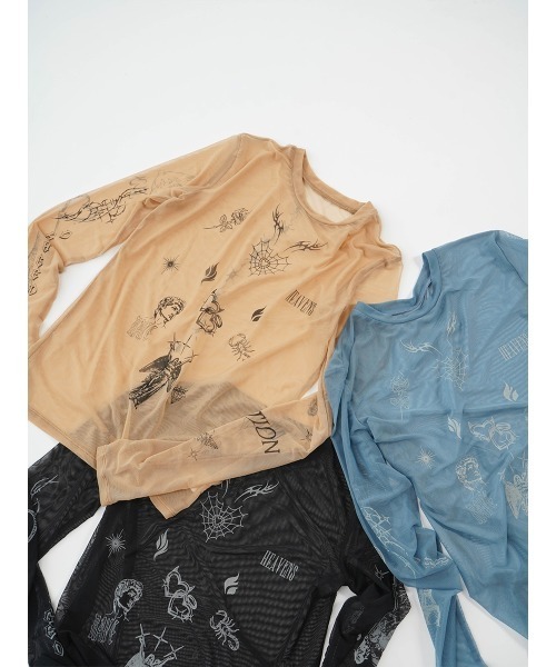 ART PRINT SHEER TOPS レディース : ZOZOTOWN Yahoo!店 - 通販 - Yahoo