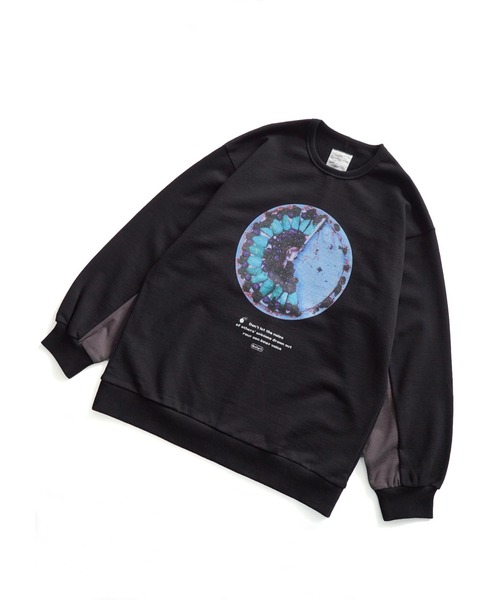 「SHAREEF」 スウェットカットソー 1 ブラック メンズ_画像9