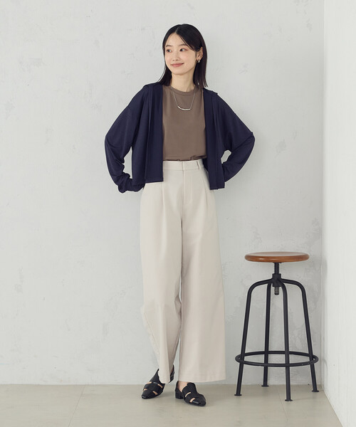 COMME CA ISM カーディガン 「接触冷感・UVカット」着流し