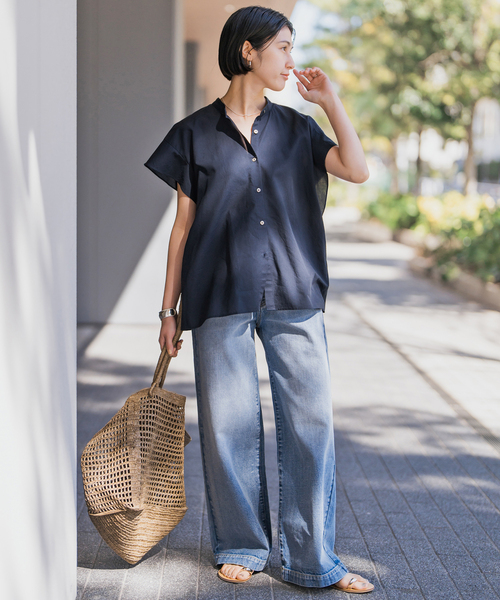Spick &amp; Span - 美品☆スピックアンドスパン Spick and Span フレアスリーブブラウス Spick＆Span ブラウス シャツ フレアスリーブエアリーブラウス