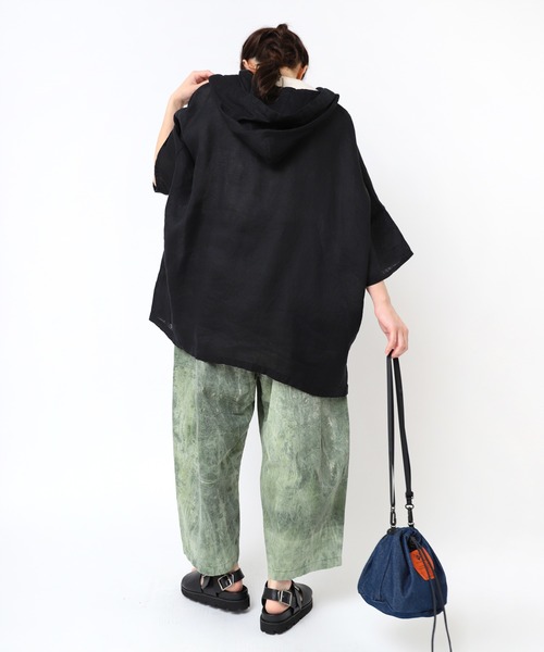 URCH RNA パンツ R4322 9分丈のムラ染めアルマジロパンツ レディース 