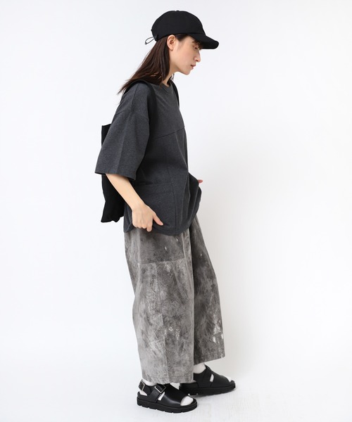 URCH RNA パンツ R4322 9分丈のムラ染めアルマジロパンツ レディース 