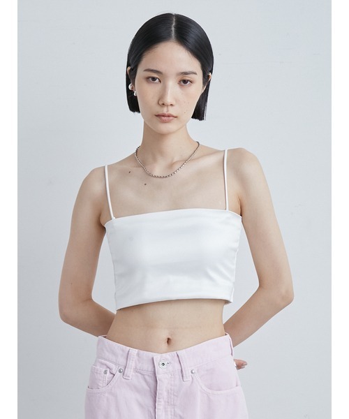 MIESROHE（ミースロエ） tシャツ サテンベアトップ レディース