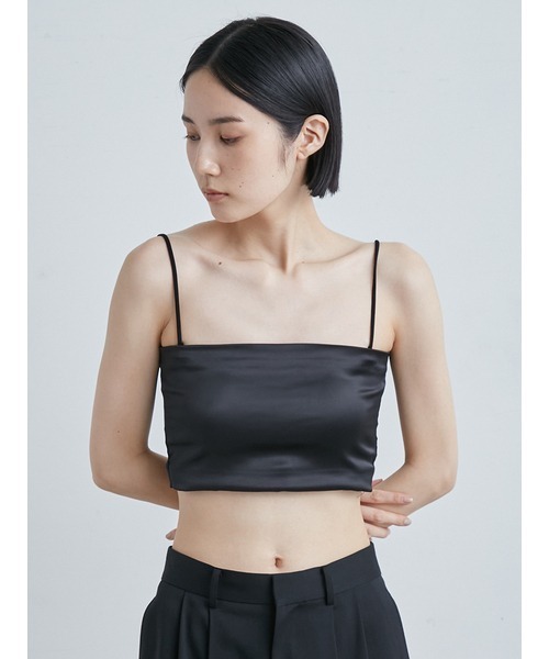 MIESROHE（ミースロエ） tシャツ サテンベアトップ レディース