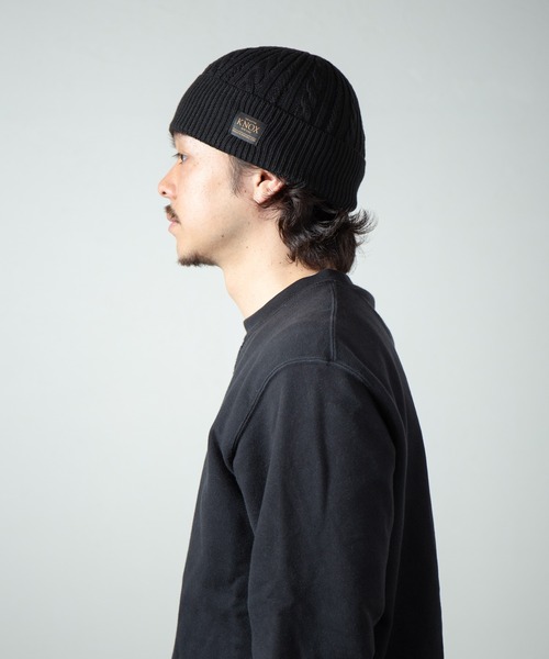 KNOX（ノックス） ニット帽 ニットキャップ ショートケーブルワッチ