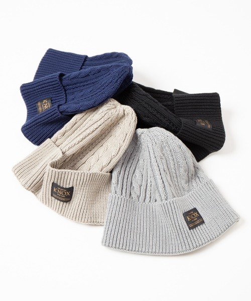 KNOX（ノックス） ニット帽 ニットキャップ ショートケーブルワッチ