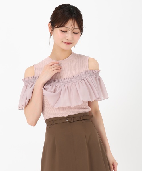 特価❣️Mロゴが可愛いニット新品未使用❣️ Amazon | [Misswdd] 地雷系 肩出し セーター ニット レディース