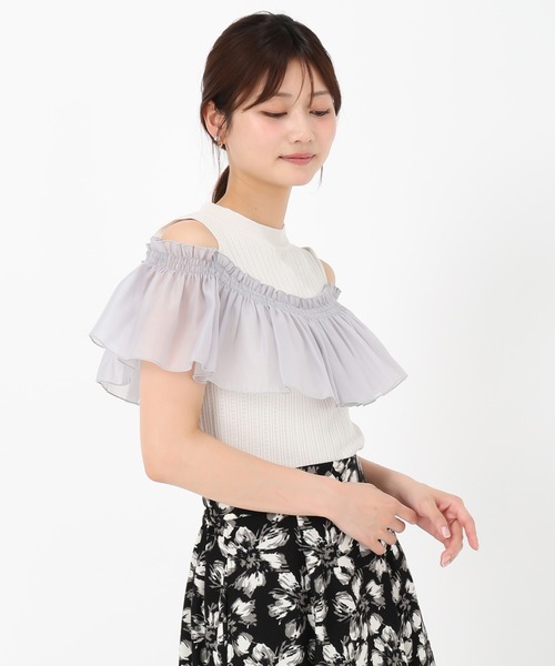 【新品未使用】Rougevif 秋冬マスト❄️ふわふわ肌触りも柔らか❤️愛されニット セール】【LVEU.】穴あきデザインニット(Ai select) / ニット