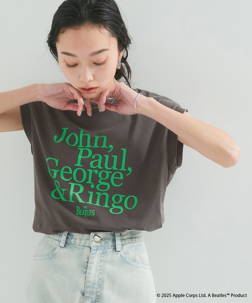 tシャツ 「THE BEATLES/ザ ビートルズ」ノースリーブTシャツ レディース