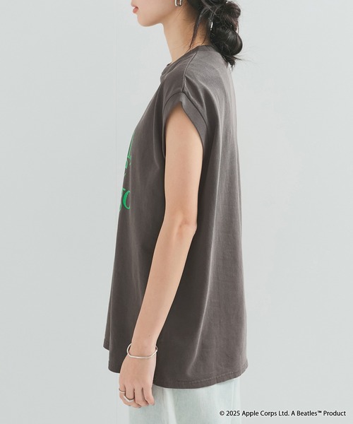 tシャツ 「THE BEATLES/ザ ビートルズ」ノースリーブTシャツ レディース LE CERCLE par rope' tシャツ 「THE BEATLES/ザ ビートルズ