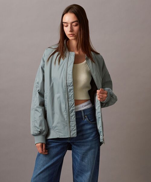 Calvin Klein ミリタリージャケット モッズコート ロング ボンバー