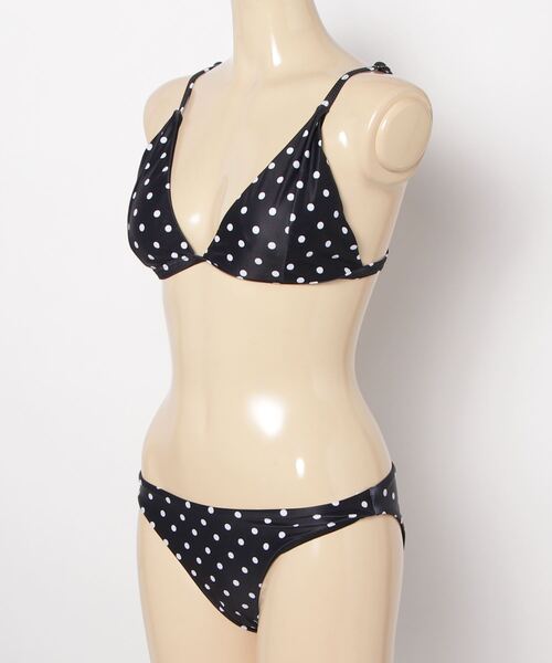 ⭐️シェリミー⭐️ドットチュールコンビビキニ(ブラック) Ritomo De Ricco 水着 Ritomo湘南スタイル ポルカドットbikini