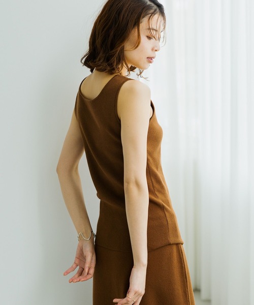 SOUND OF CHILL OUT ノースリーブ ハイネックボーダーノースリーブニット – GIRLS CRUSH