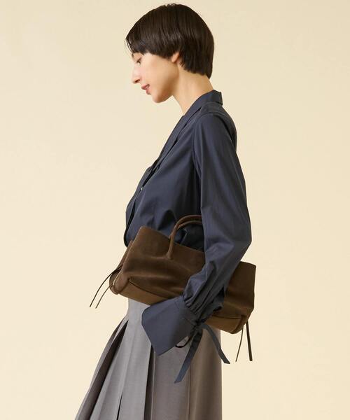 ブラウス シャツ 「別注」「BOURRIENNE /ブリエンヌ」DIVA NAVY レディースの画像