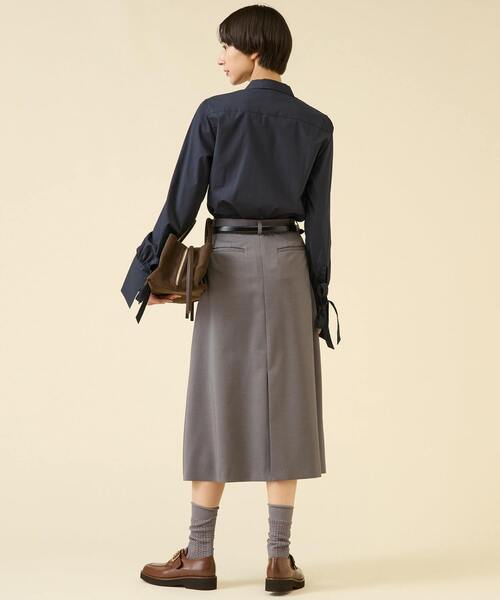 ブラウス シャツ 「別注」「BOURRIENNE /ブリエンヌ」DIVA NAVY レディースの画像