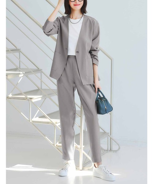 IEDIT（イディット） セットアップ 接触冷感・吸汗速乾・UVカットの