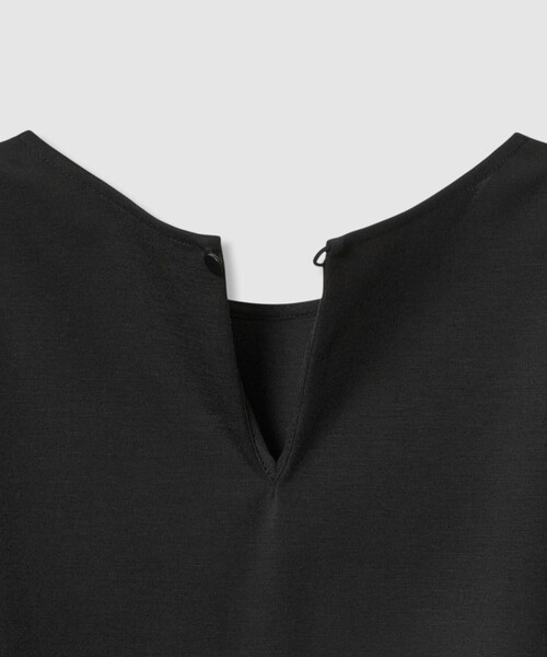 ANAYI（アナイ） tシャツ 半袖 ポンチオーガン使いフレア袖 プル