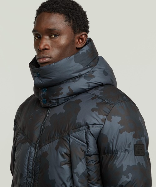 G-STAR RAW ダウンジャケット ダウン G-WHISTLER PADDED HOODED JACKET