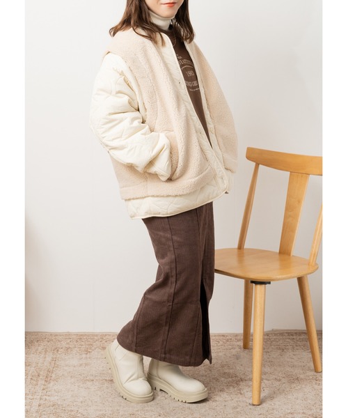 「Amourire」 ジャケット フリー アイボリー レディース_画像2