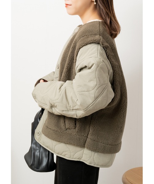 「Amourire」 ジャケット フリー アイボリー レディース_画像9