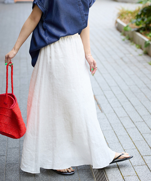 akiki スカート new skirt style culottes/gray - akiki