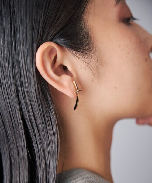 Jouete（ジュエッテ） ピアス 「ウェアピアス」 ジルコニア クロス 