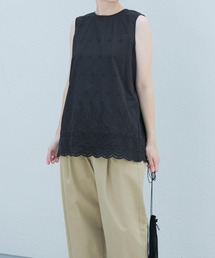 ブラウス シャツ 刺繍ノースリーブプルオーバー レディース｜ZOZOTOWN Yahoo!店