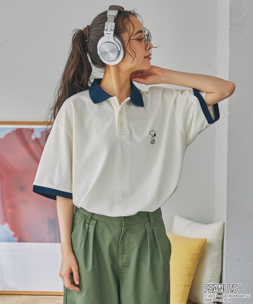 PEANUTS ポロシャツ ポロ 「PEANUTS / SNOOPY」別注 ピーナッツ