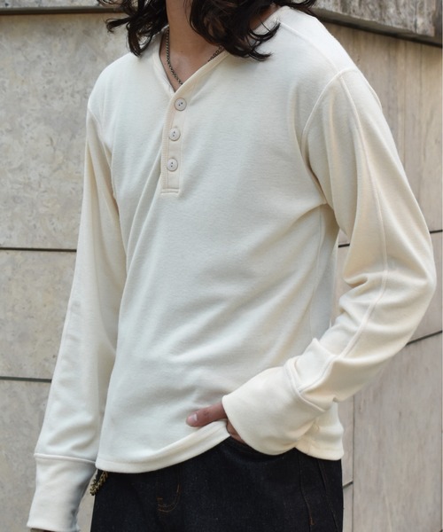 Noen（ノエン） セーター ニット Vネックヘンリーニットソー メンズ