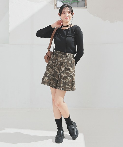 MARK & LONA 迷彩柄ミニスカート Honeys（ハニーズ） スカート 迷彩柄ミニスカート : ZOZOTOWN Yahoo!店