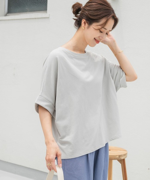 「URBAN RESEARCH DOORS」 ドルマンスリーブカットソー MEDIUM チャコールグレー レディース
