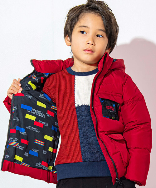 「WASK」 「KIDS」ダウンジャケット 150cm ボルドー キッズ_画像3