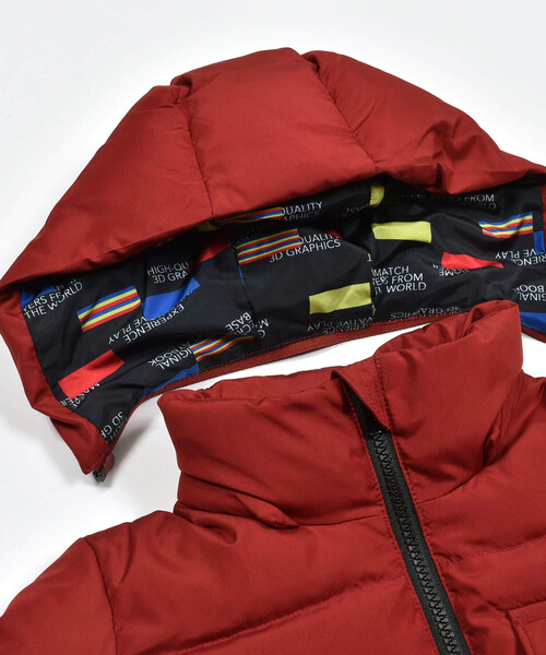 「WASK」 「KIDS」ダウンジャケット 150cm ボルドー キッズ_画像9