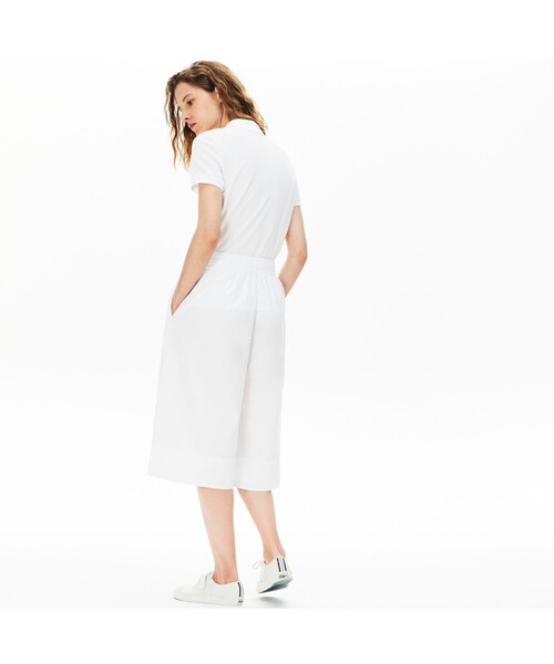 [LACOSTE] рубашка-поло с коротким рукавом 36 темно-синий женский 