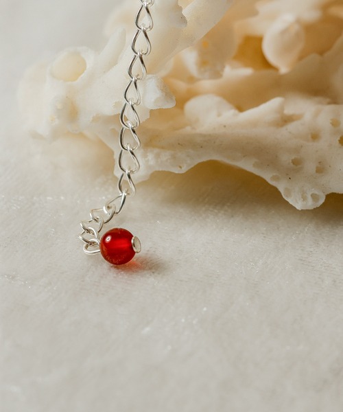 emesuelee ネックレス silver925 carnelian necklace シルバー925