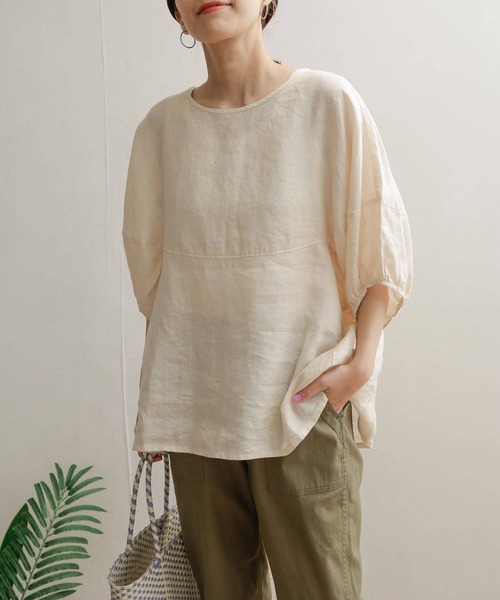 「URBAN RESEARCH DOORS」 半袖チュニック MEDIUM ブラック レディース
