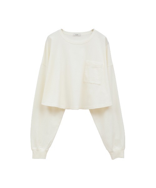 な　クラネ　アイボリーT CLANE（クラネ） tシャツ PIGMENT SHORT TOPS レディース : ZOZOTOWN