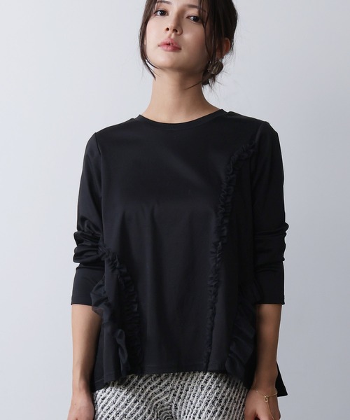 PICCIN PERLA tシャツ チュールフリルプルオーバー レディース