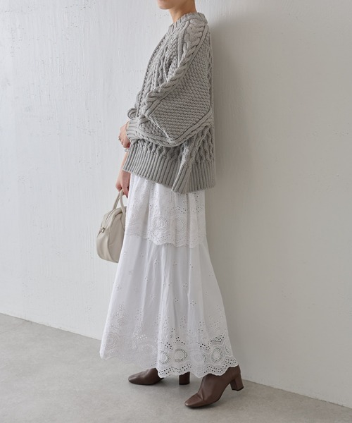 BEARDSLEY 「BEARDSLEY」 スカート FREE ホワイト レディース