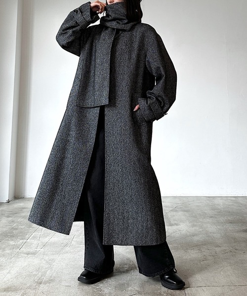 【美品】ベルベスト　チェスターコート　ヘリンボーン　ウール　ロングコート BELVEST CHESTERコート【Made in Italy】 – Mitsumine Online Shop