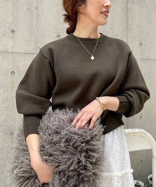 NOLLEY'S（ノーリーズ） ニット セーター 「手洗い可能」スウェット風