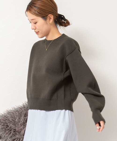 NOLLEY'S（ノーリーズ） ニット セーター 「手洗い可能」スウェット風