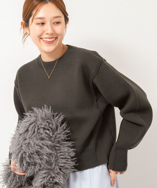 NOLLEY'S（ノーリーズ） ニット セーター 「手洗い可能」スウェット風