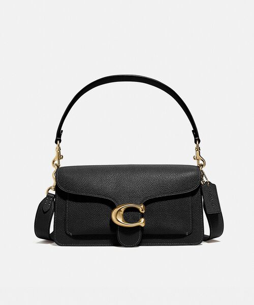 【新品・付属品付】 タグ有 タビー ショルダーバッグ 26 ブラック 2way COACH（コーチ） ショルダーバッグ バッグ タビー ショルダー バッグ