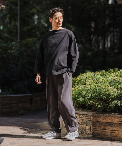 トップス SAINT JAMES OUESSANT LOOSE Saint James/セントジェームス OUESSANT LOOSE - ECRU/NOIR
