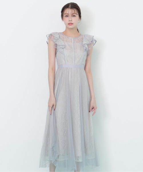 ジル バイ ジル スチュアート（JILL by JILL STUART）/配色パイピングレースワンピース JILL by JILL STUART（ジルバイジルスチュアート） ワンピース 配色