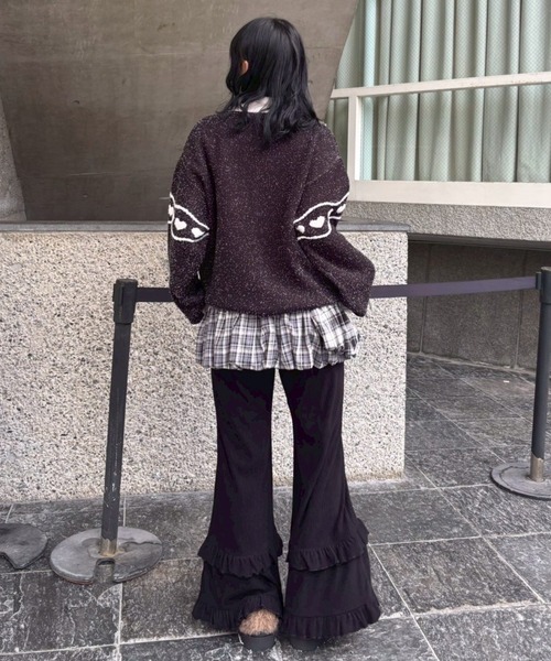CANDY STRIPPER DECORATE RIBBON FLARE パンツ Candy Stripper（キャンディーストリッパー） パンツ DECORATE RIBBON