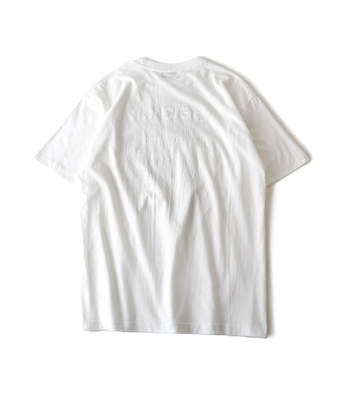 「Subciety」 半袖Tシャツ - ブラック×ブルー メンズ_画像7