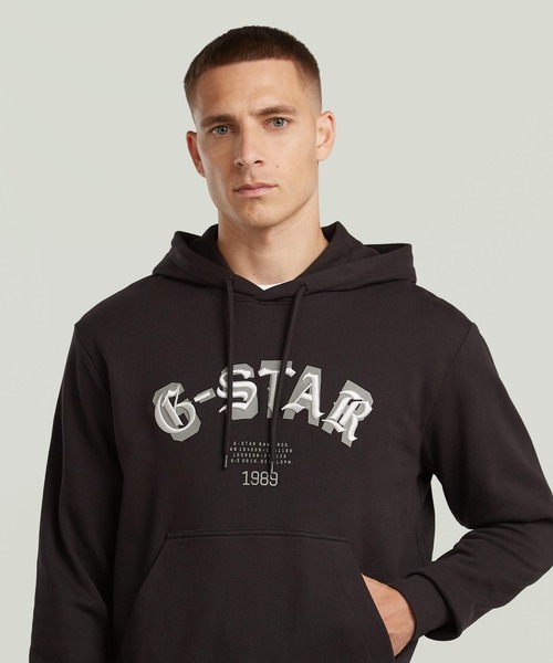 G-STAR RAW パーカー Embro Logo HB Hoodie Sweater/ヴィンテージ