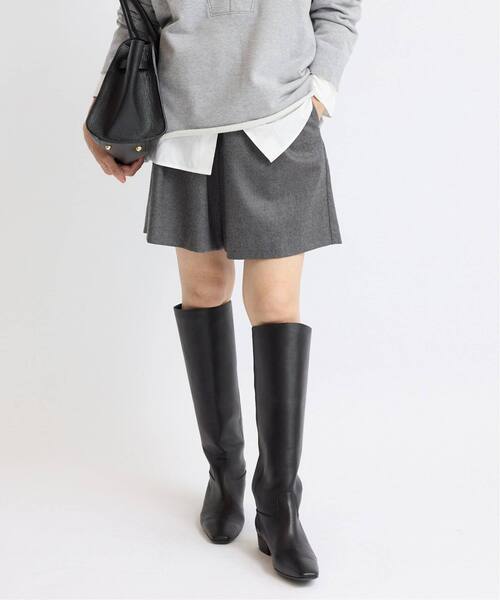 IENA パンツ 「追加4」ウォッシャブルウールショートパンツ レディース